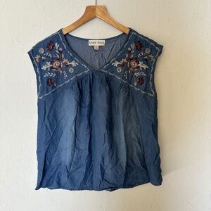 Knox Rose sleeveless denim shirt